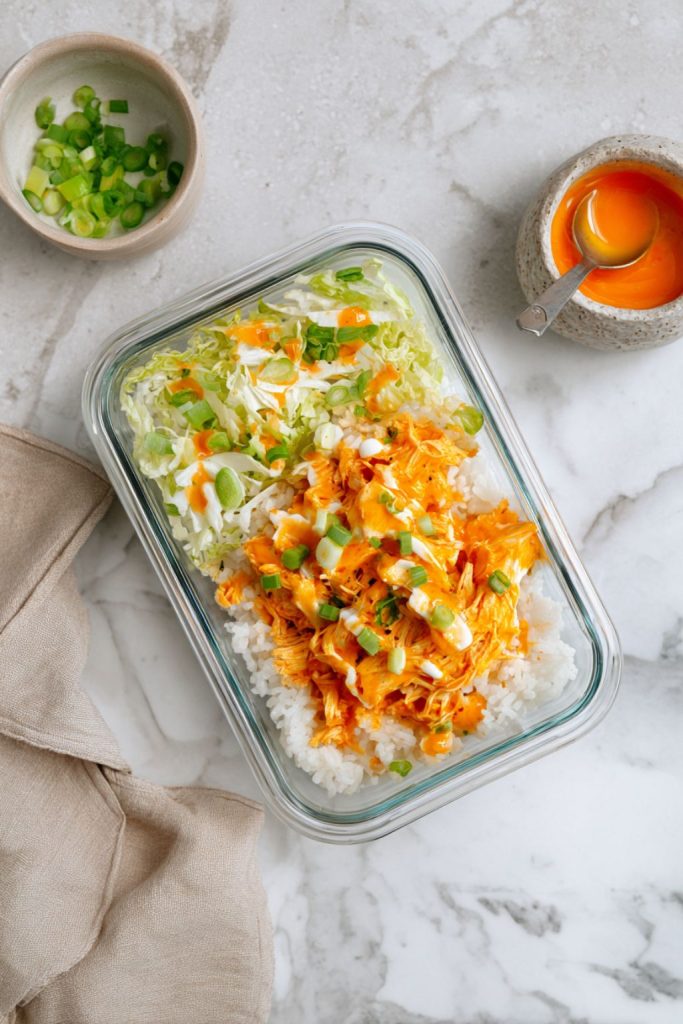 Buffalo Chicken Rice Bowls