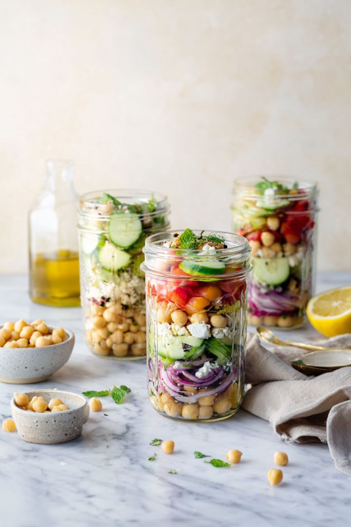 Chickpea Salad Jars