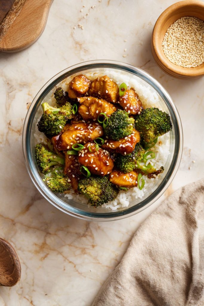 Honey Garlic Chicken with Broccoli