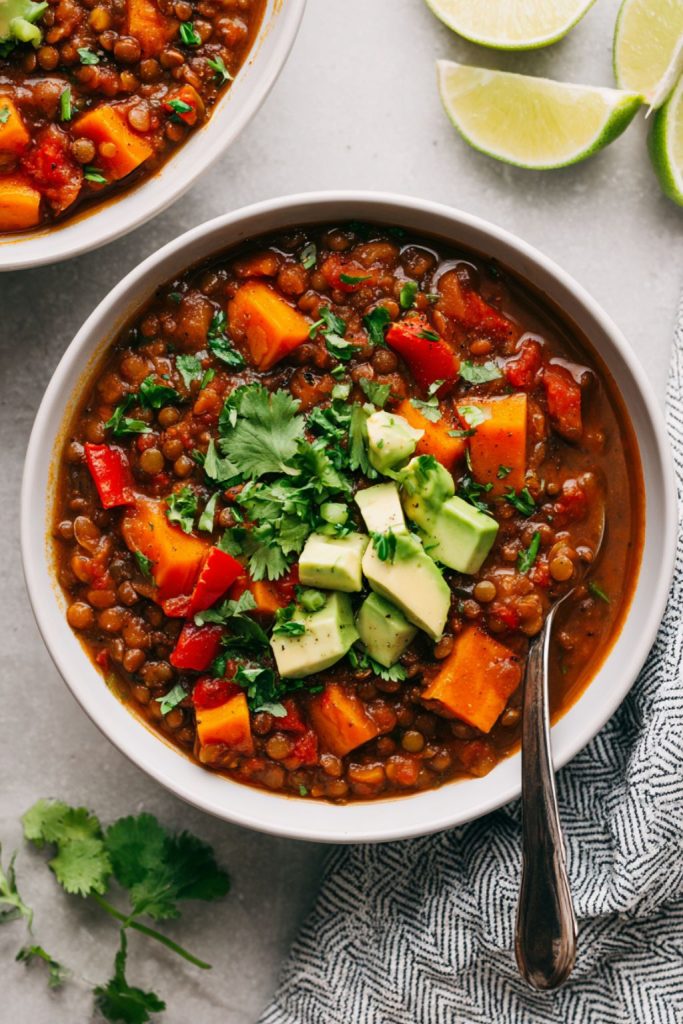 Lentil & Sweet Potato Chili