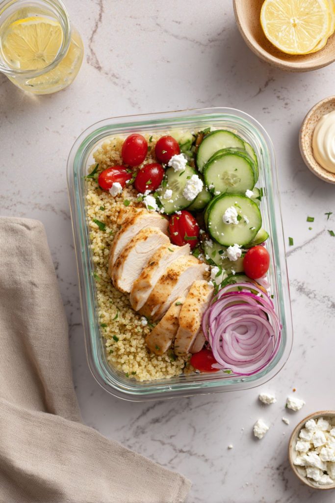 Mediterranean Chicken Grain Bowls