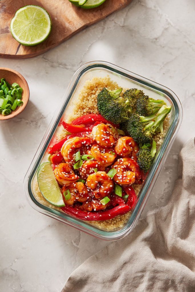 Spicy Shrimp Quinoa Bowls