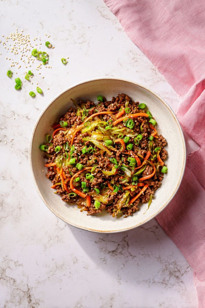 Asian-Inspired Beef & Cabbage Stir-Fry