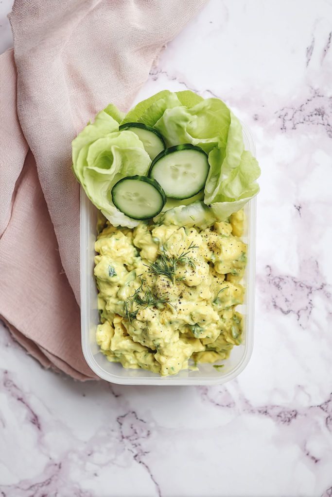 Avocado Egg Salad Lunch Boxes
