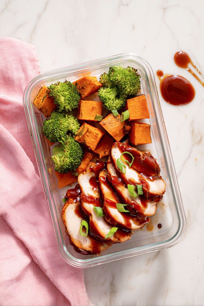 BBQ Chicken & Sweet Potato Meal Prep Boxes