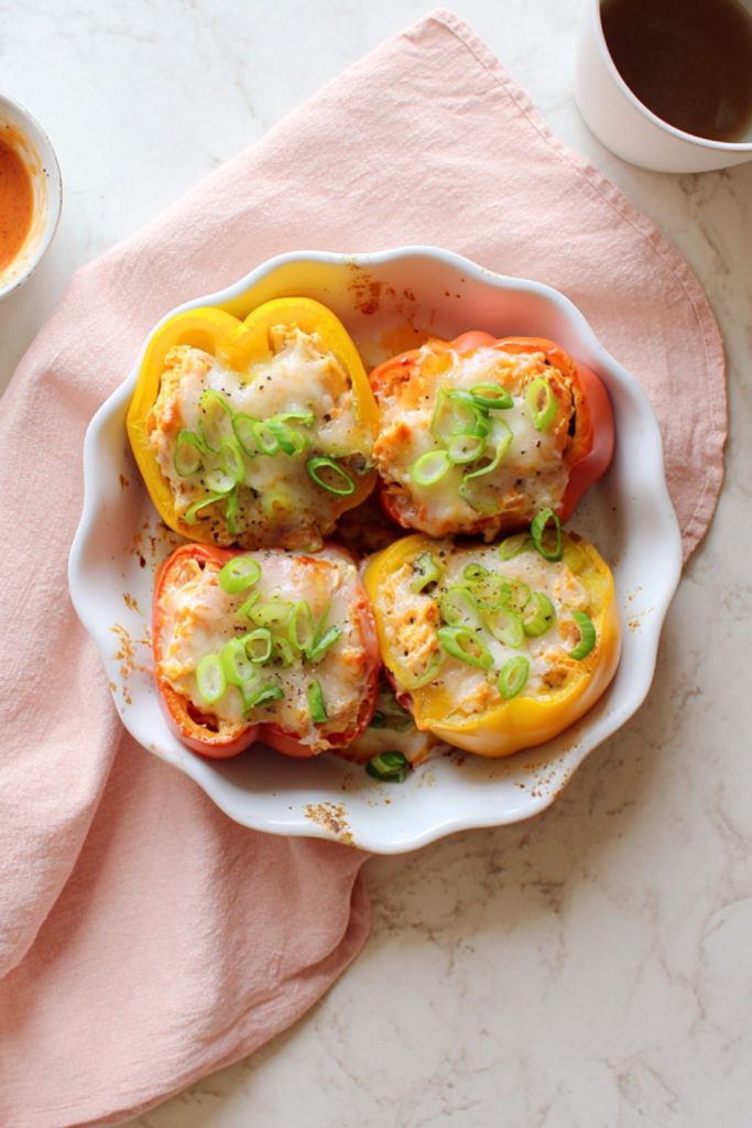 Buffalo Chicken Stuffed Peppers