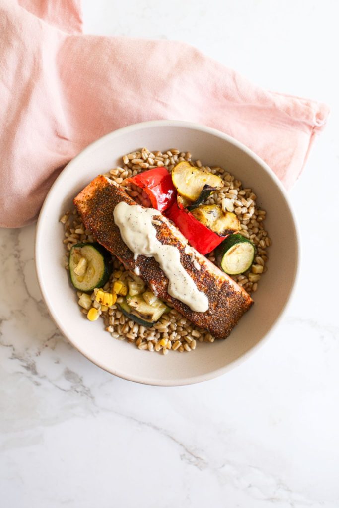 Cajun Salmon Grain Bowls