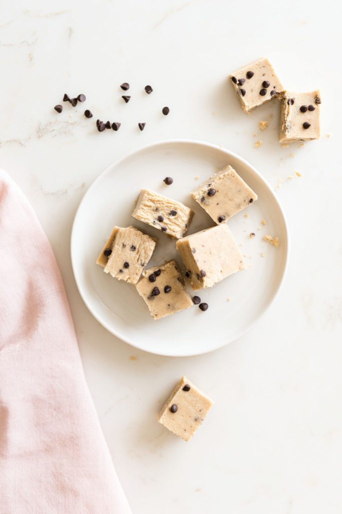 Chocolate Chip Cookie Dough Freezer Fudge