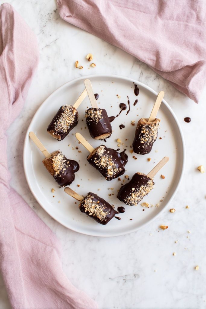 Chocolate-Hazelnut Banana Pops