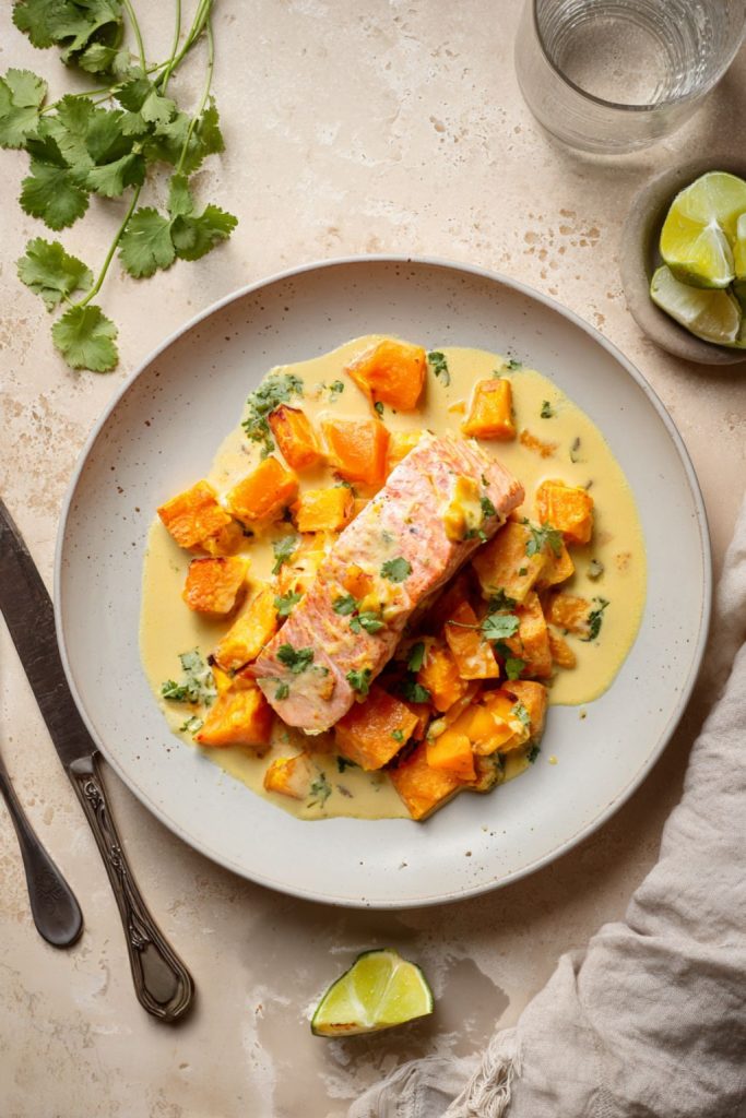 Coconut Curry Salmon & Sweet Potato Packs