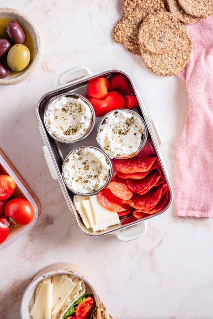 Cottage Cheese “Protein Pizza” Lunch Boxes
