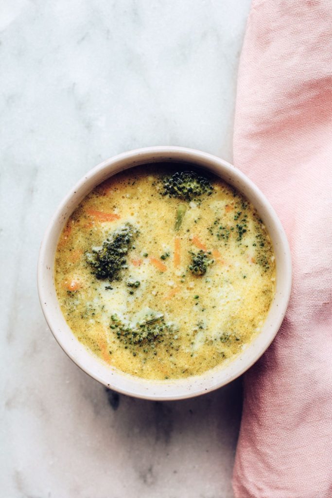 Creamy Broccoli Cheddar Freezer Soup