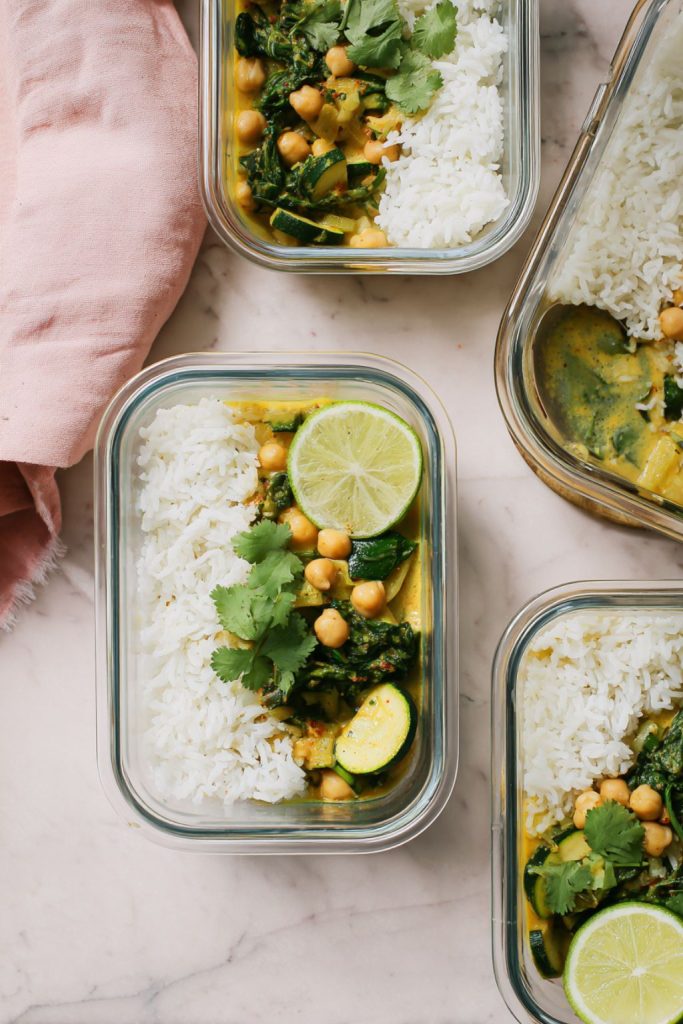 Creamy Coconut Chickpea & Spinach Curry