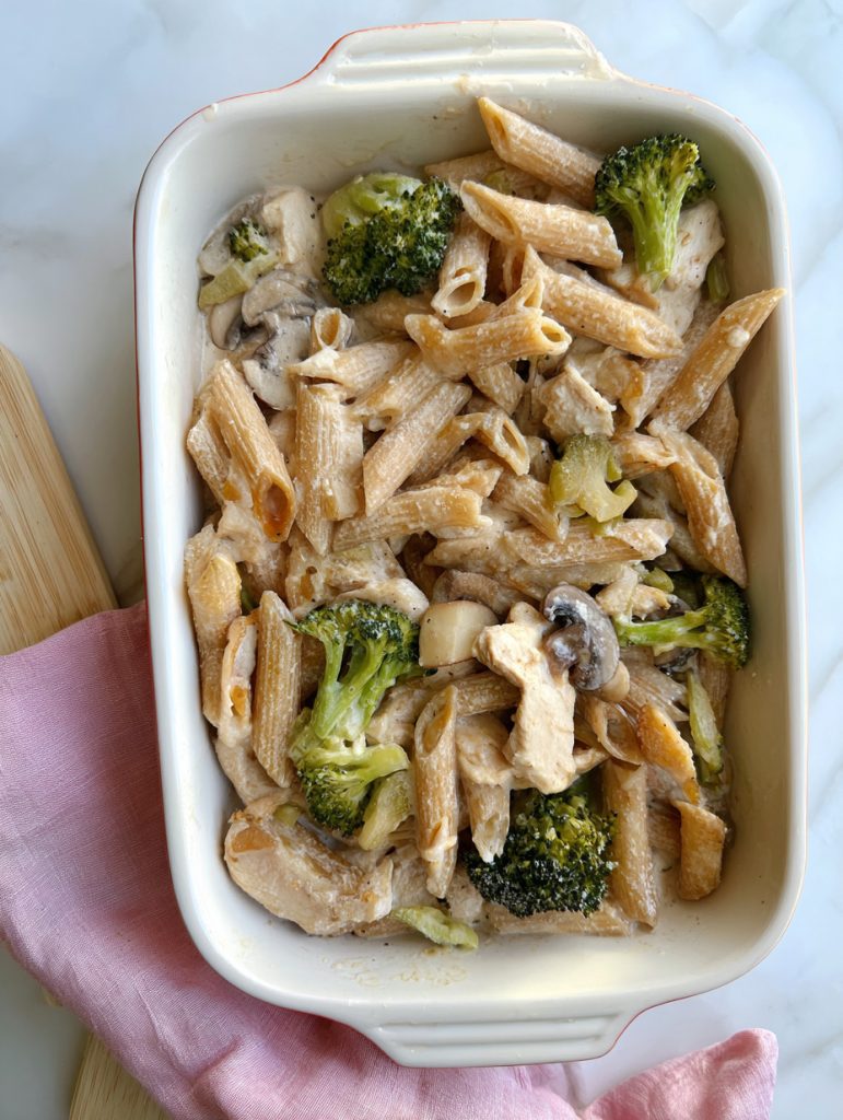 Creamy (No Cream) Chicken & Veggie Pasta Skillet