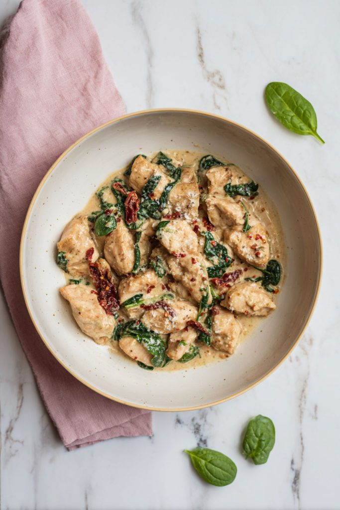 Creamy Tuscan Chicken Meal Prep Bowls