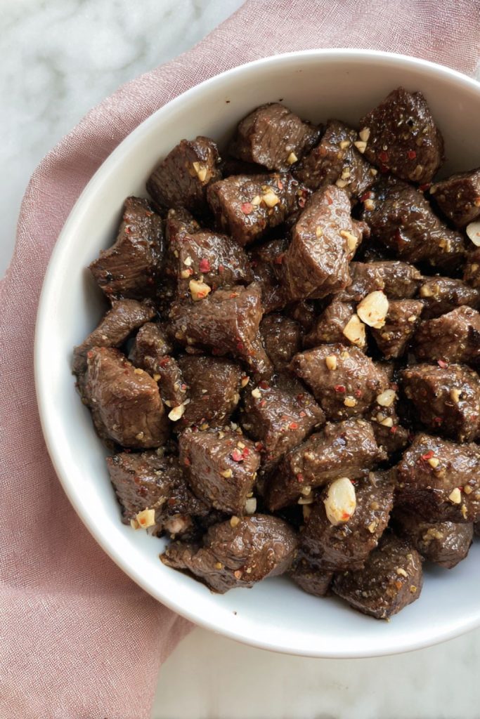 Crockpot Garlic Butter Steak Bites