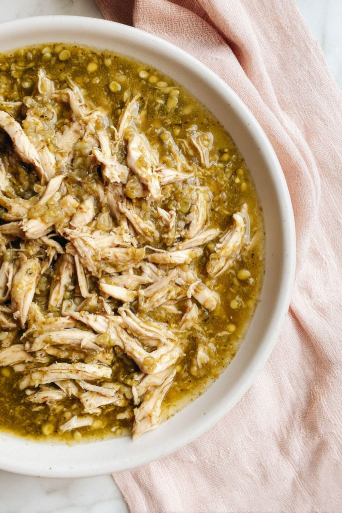 Crockpot Salsa Verde Chicken