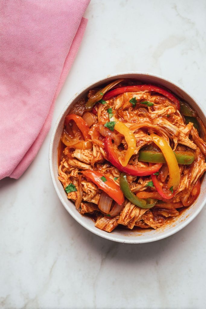 Crockpot Smoky Lime Chicken Fajita Fiesta