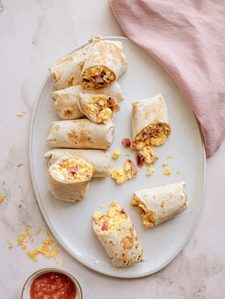 Easy Breakfast Burrito Wraps for Kids