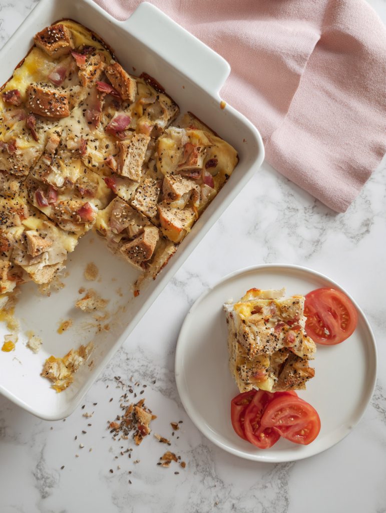 Everything Bagel Breakfast Casserole