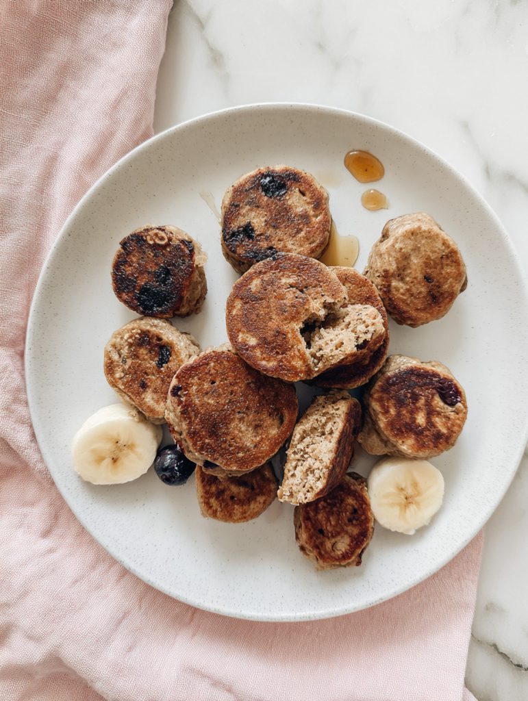 Freezer Friendly Banana Oat Pancake Bites