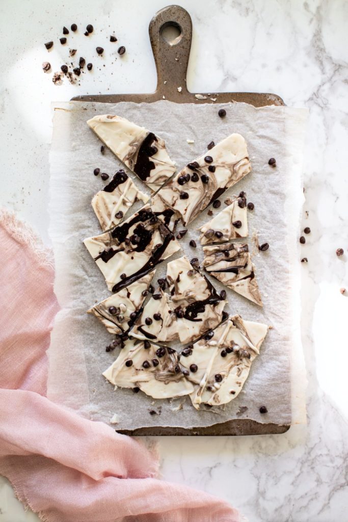 Frozen Mocha Yogurt Bark