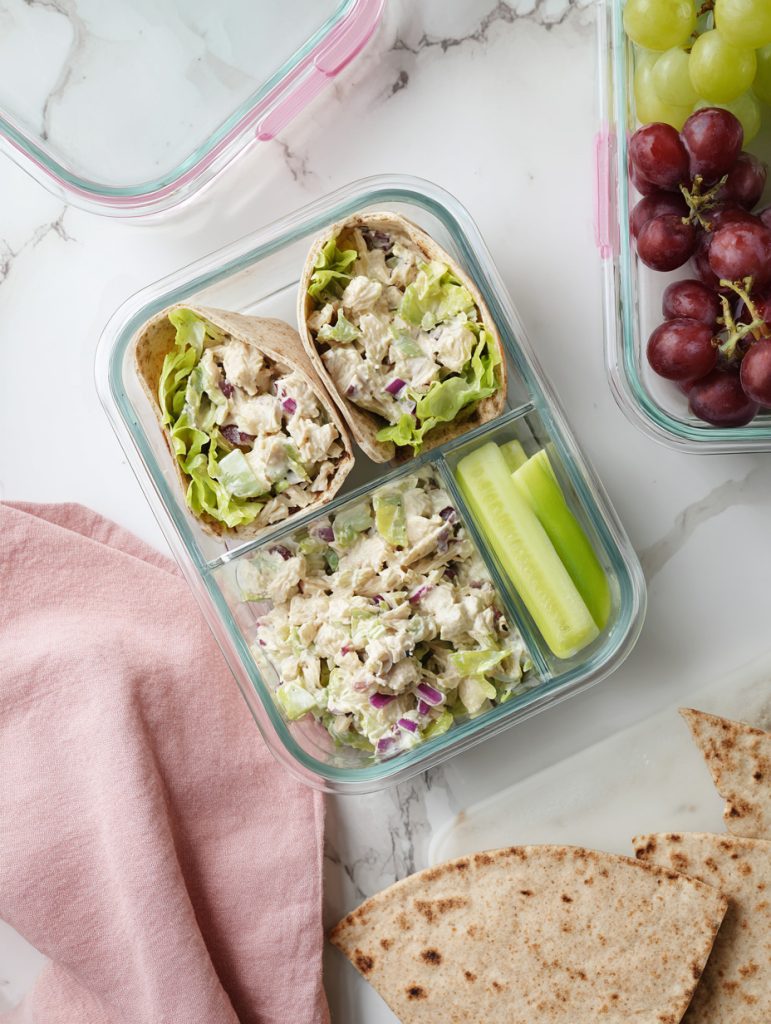 Greek Yogurt Chicken Salad Pita Boxes