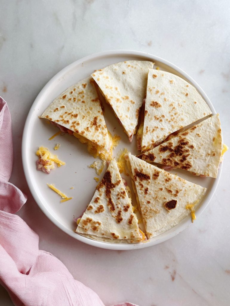 Ham & Cheese Breakfast Quesadillas
