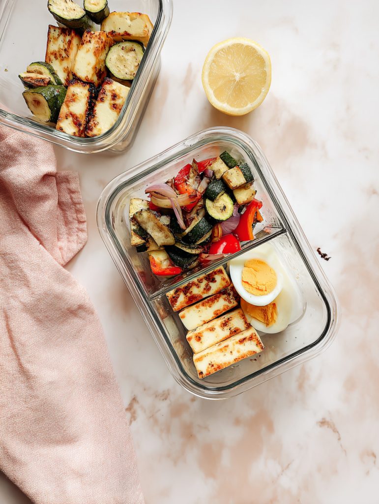 Herby Halloumi & Veggie Breakfast Boxes