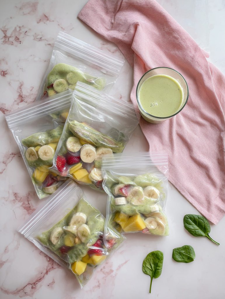 Hidden Veggie Green Smoothie Freezer Packs