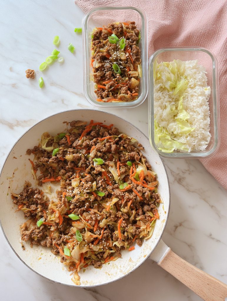 High Protein Egg Roll In A Bowl Meal Prep