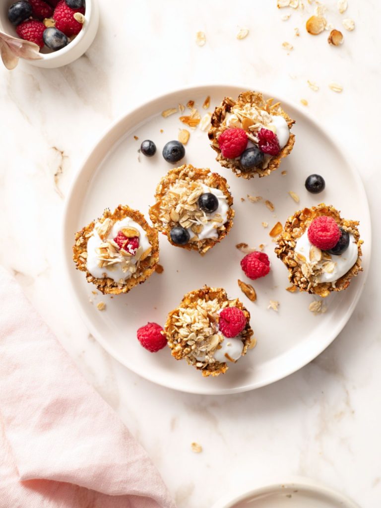 Honey-Almond Quinoa Crunch Cups