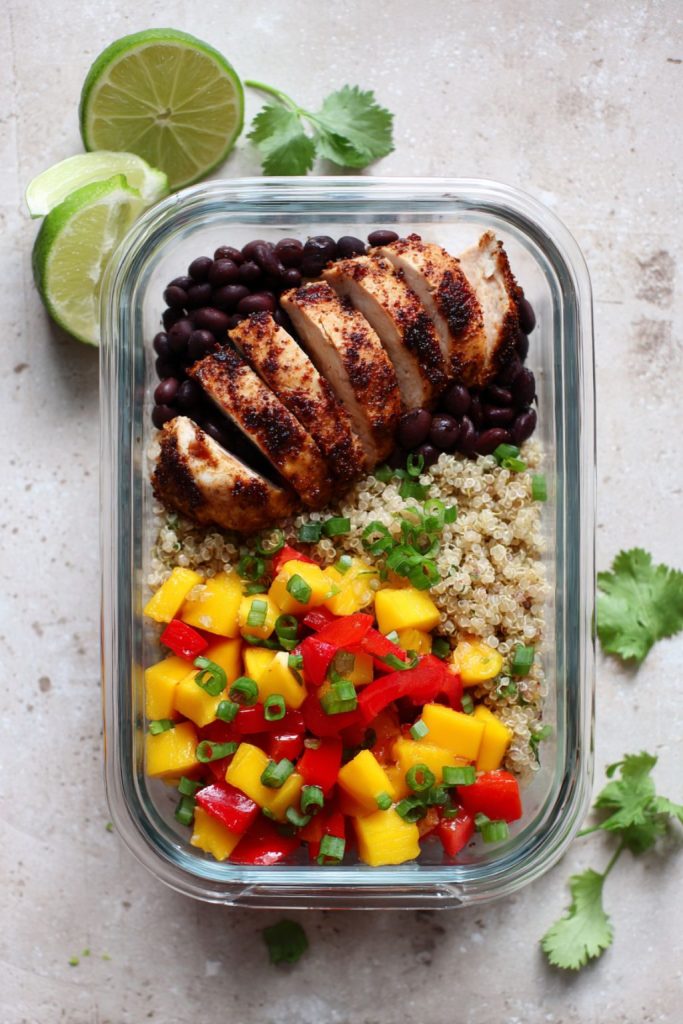 Jerk Chicken & Mango Quinoa Bowls