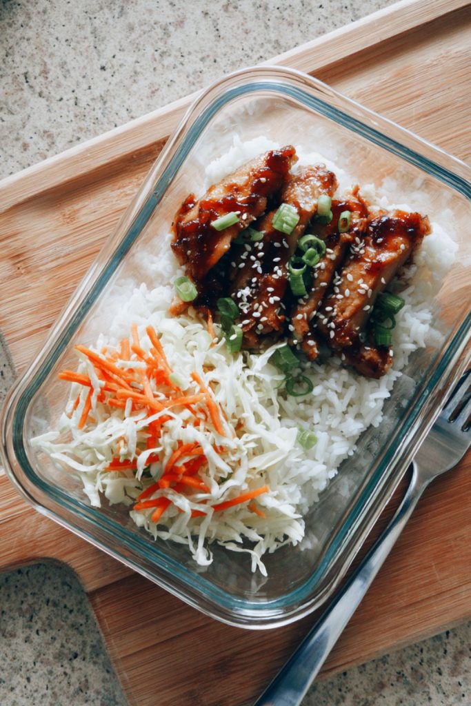 Korean-Style Sesame Chicken Thigh Bowls