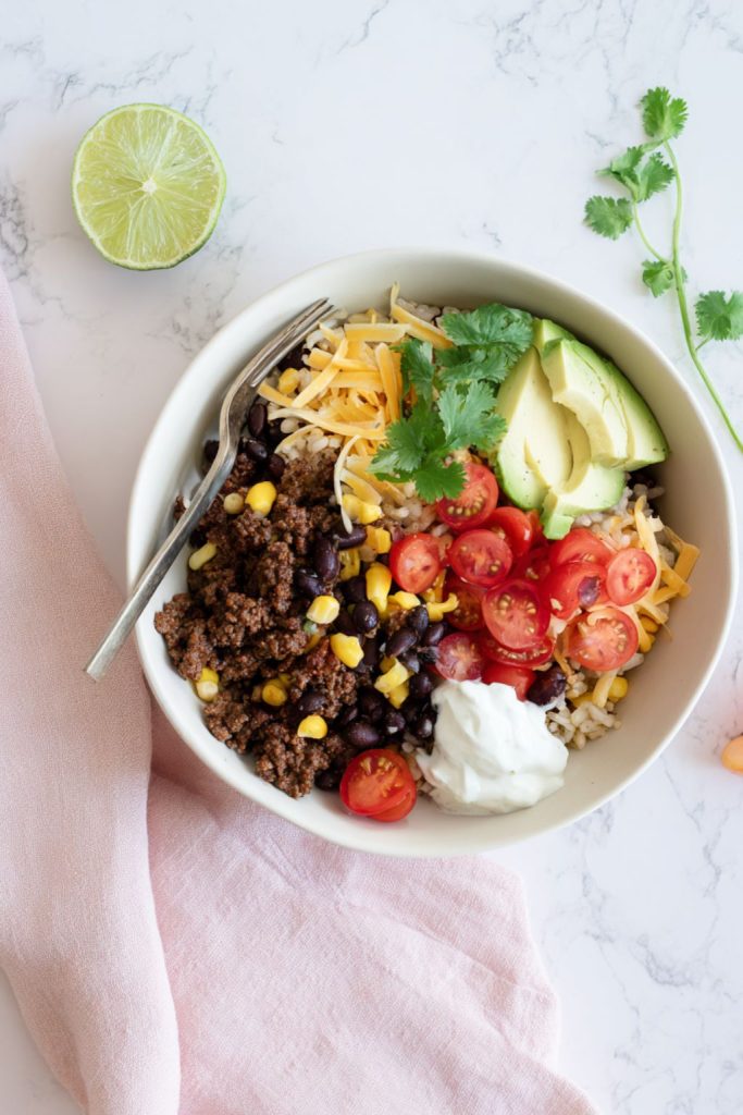 Lazy Girl Beef Burrito Bowls