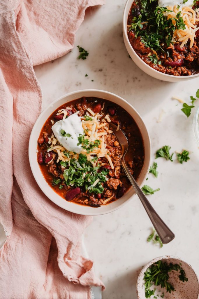 Lazy Sunday Chili with Hidden Veggies