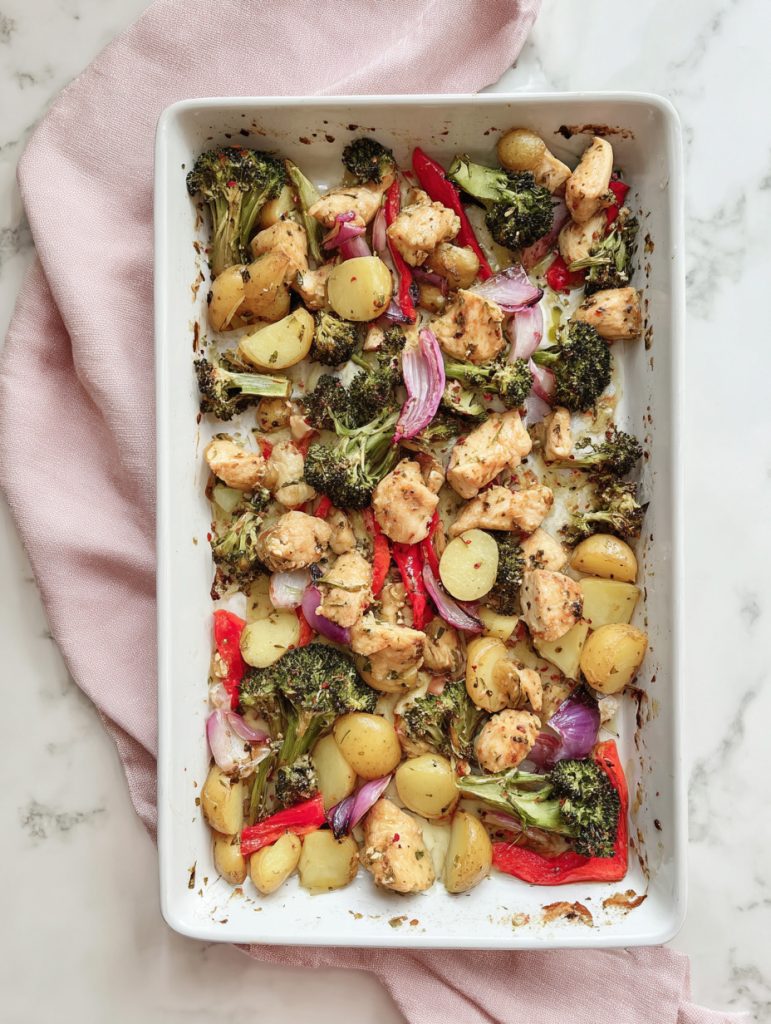 Lemon Herb Chicken & Veggie Sheet Pan Boxes