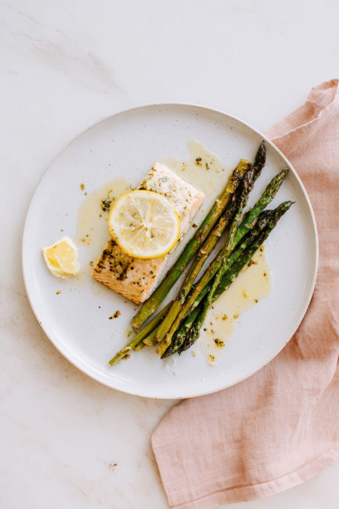 Lemon Herb Salmon with Asparagus