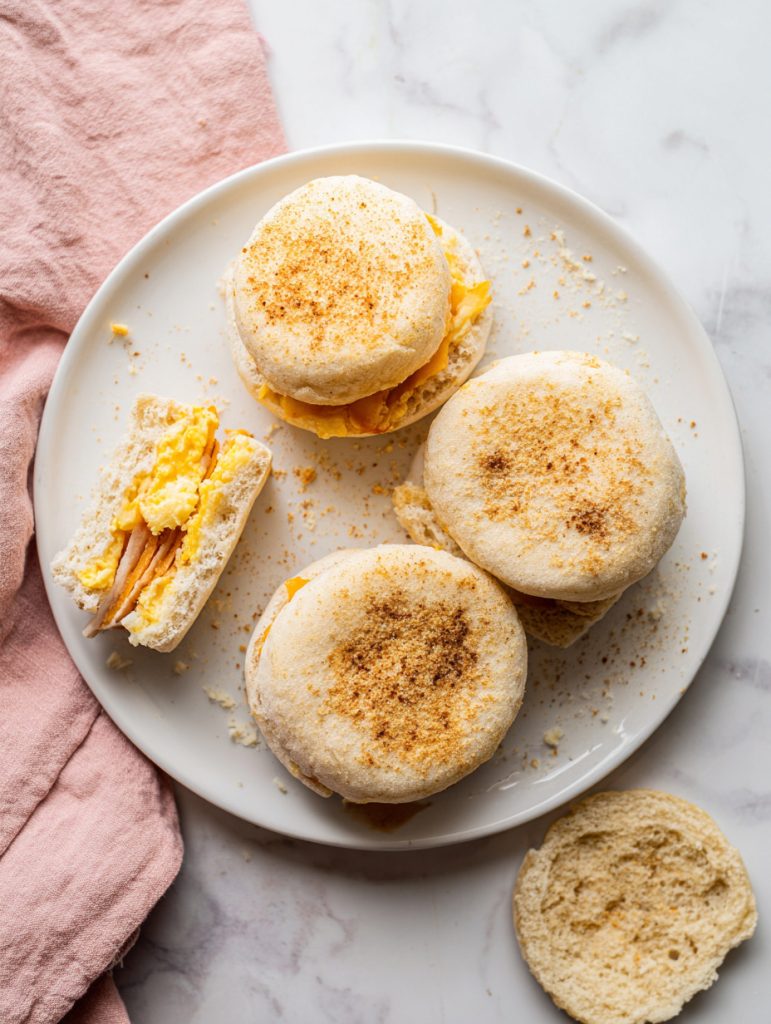 Make Ahead Egg & Cheese English Muffin Sandwiches