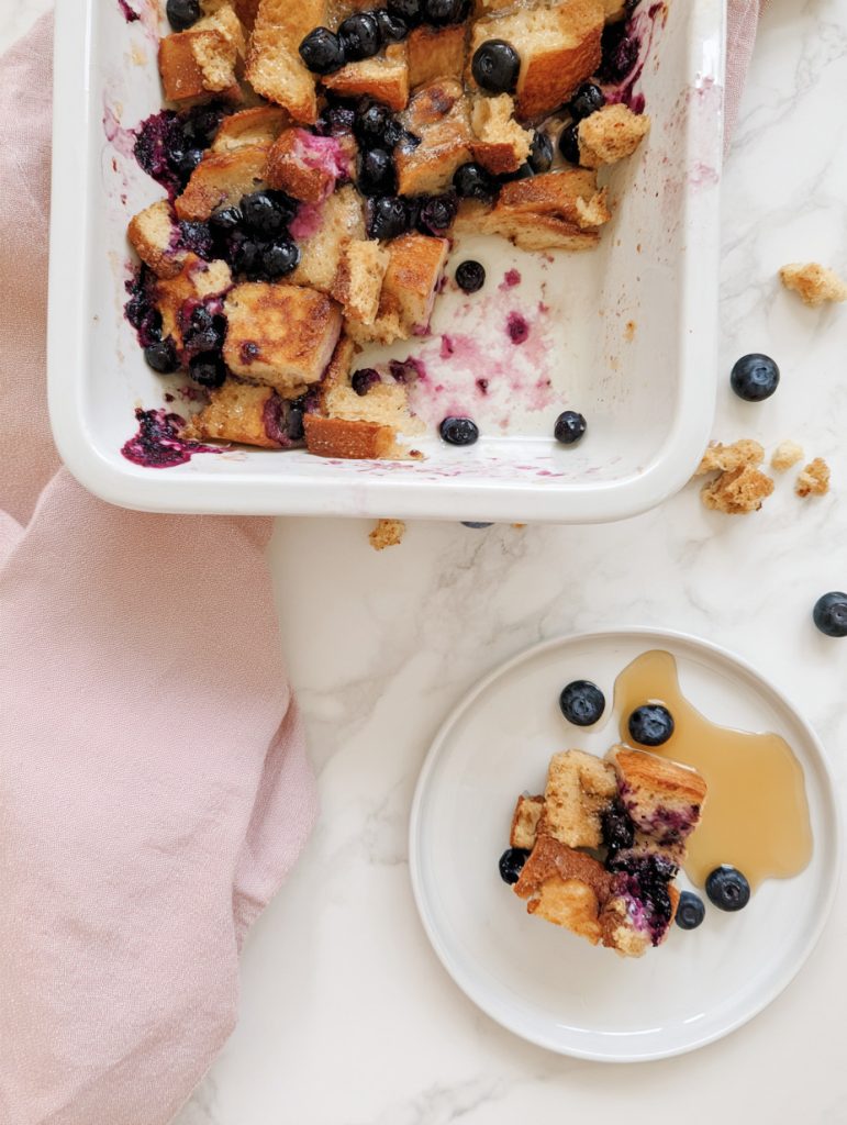 Maple Blueberry French Toast Casserole