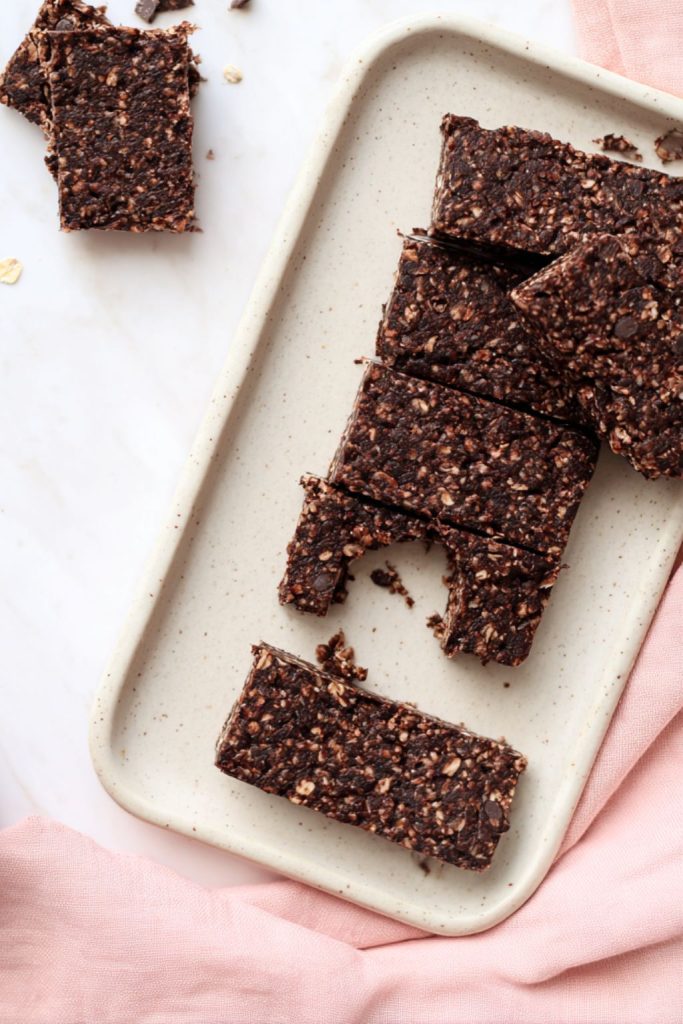 No-Bake Brownie Energy Squares
