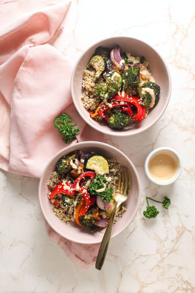Roasted Veggie & Quinoa Power Bowls