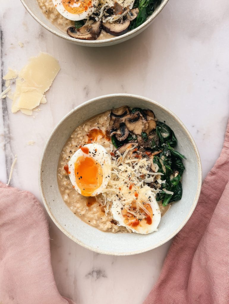 Savory Oat & Egg Breakfast Bowls