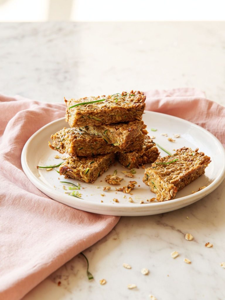 Savory Oatmeal Breakfast Bars
