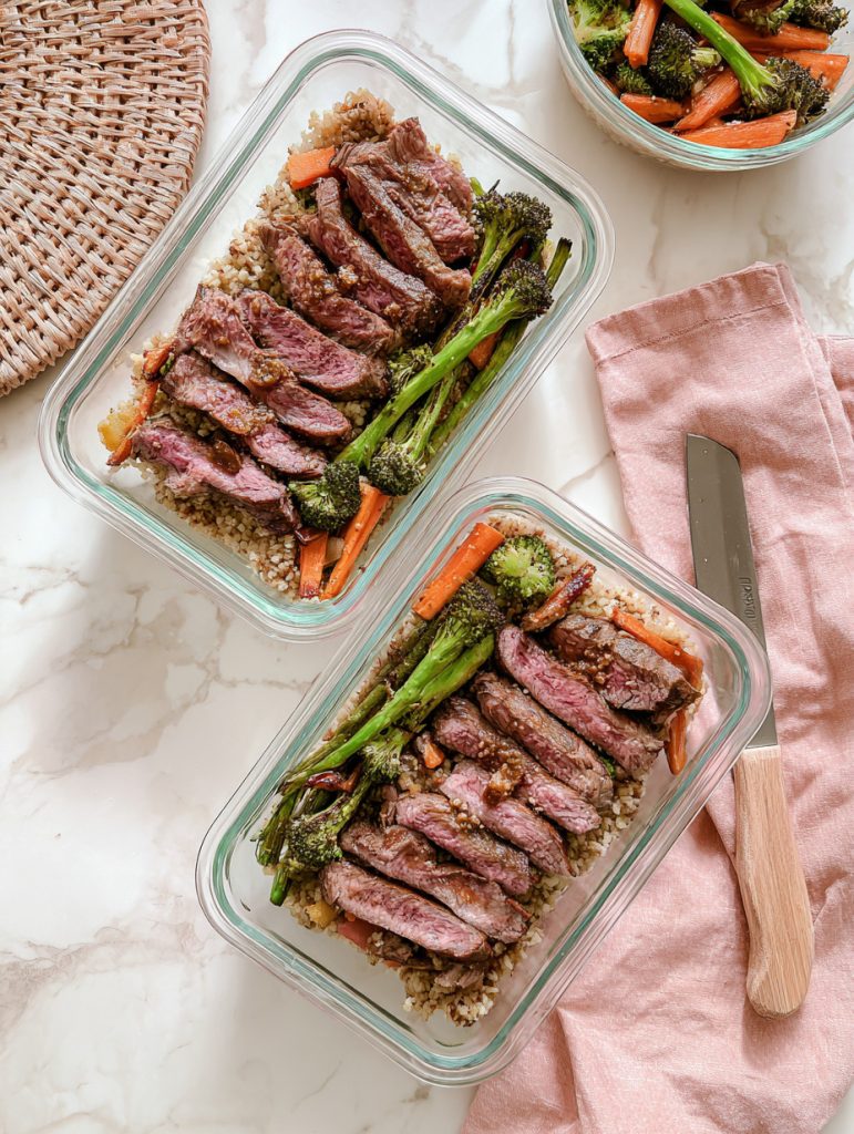 Steak & Roasted Veggie Meal Prep Boxes