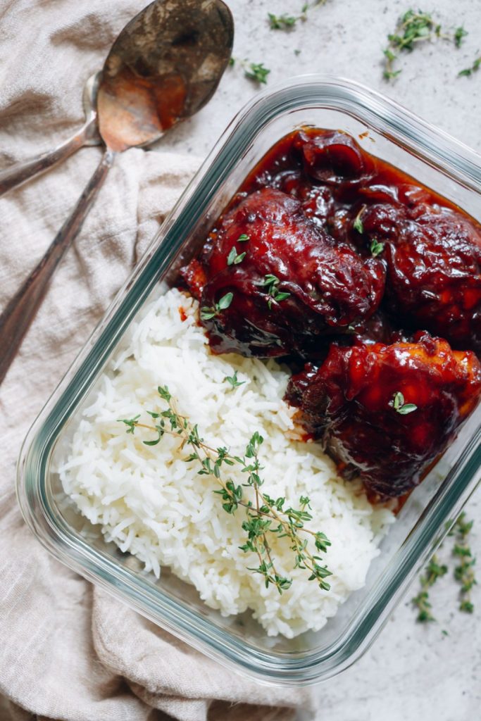 Sticky Cherry Chicken Thighs