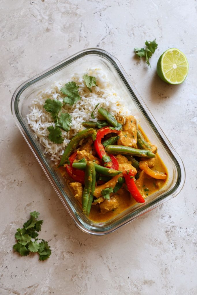 Thai Coconut Curry Chicken Meal Prep