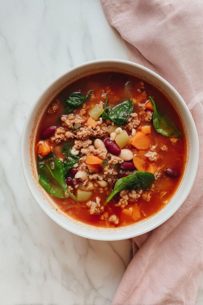 Turkey and Veggie Minestrone (No-Pasta Freezer Base)