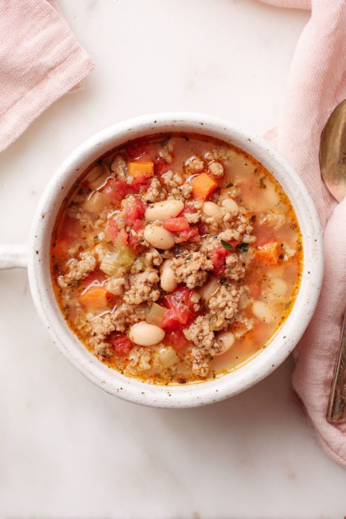 Tuscan White Bean and Sausage Freezer Soup
