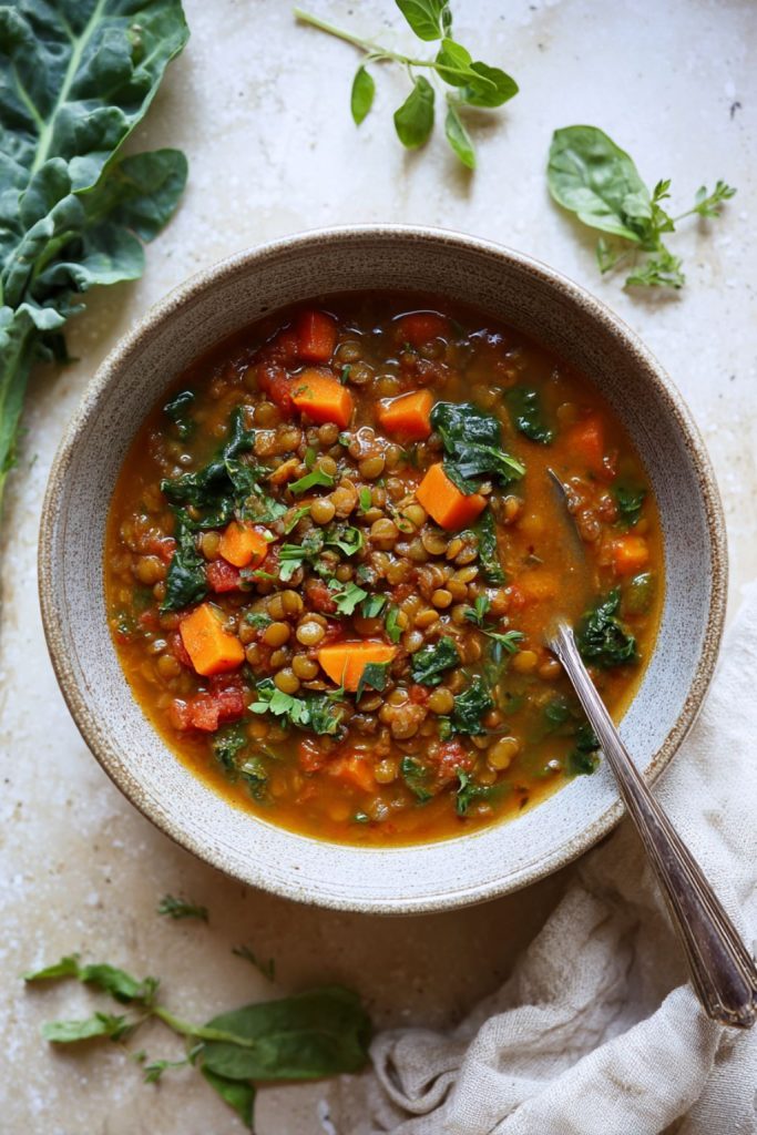 Veggie-Loaded Lentil & Tomato Stew